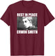 Attack on Titan Season 3 Rest in Peace Erwin Smith Anime T-Shirt - T-Shirt | Maroon
