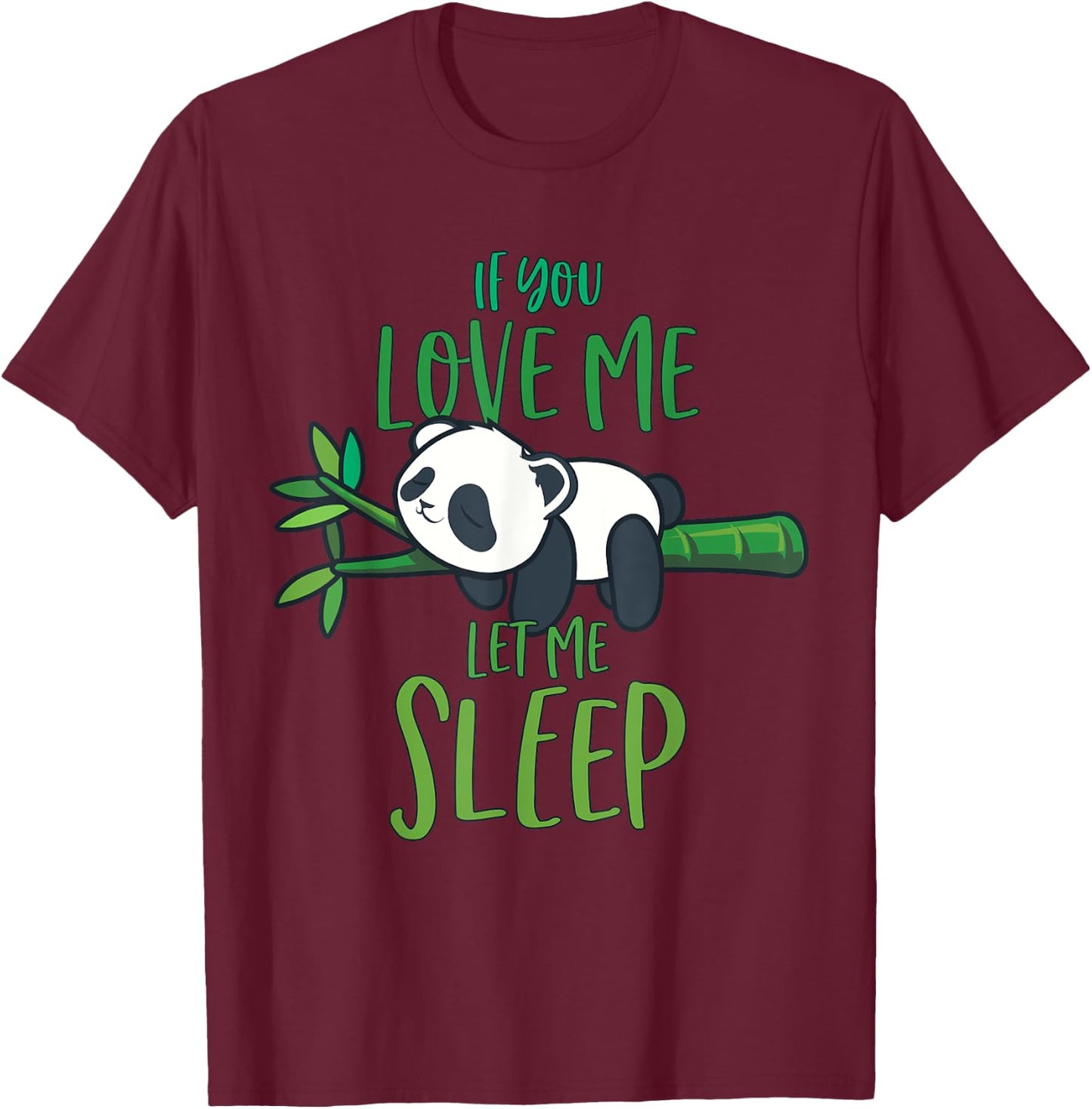 Panda Men Women Panda Lover Gift Panda T-Shirt - T-Shirt | Maroon