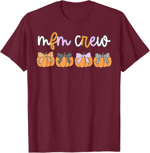 Halloween MFM Crew Maternal Fetal Medicine Sonographer OBGYN T-Shirt - T-Shirt | Maroon