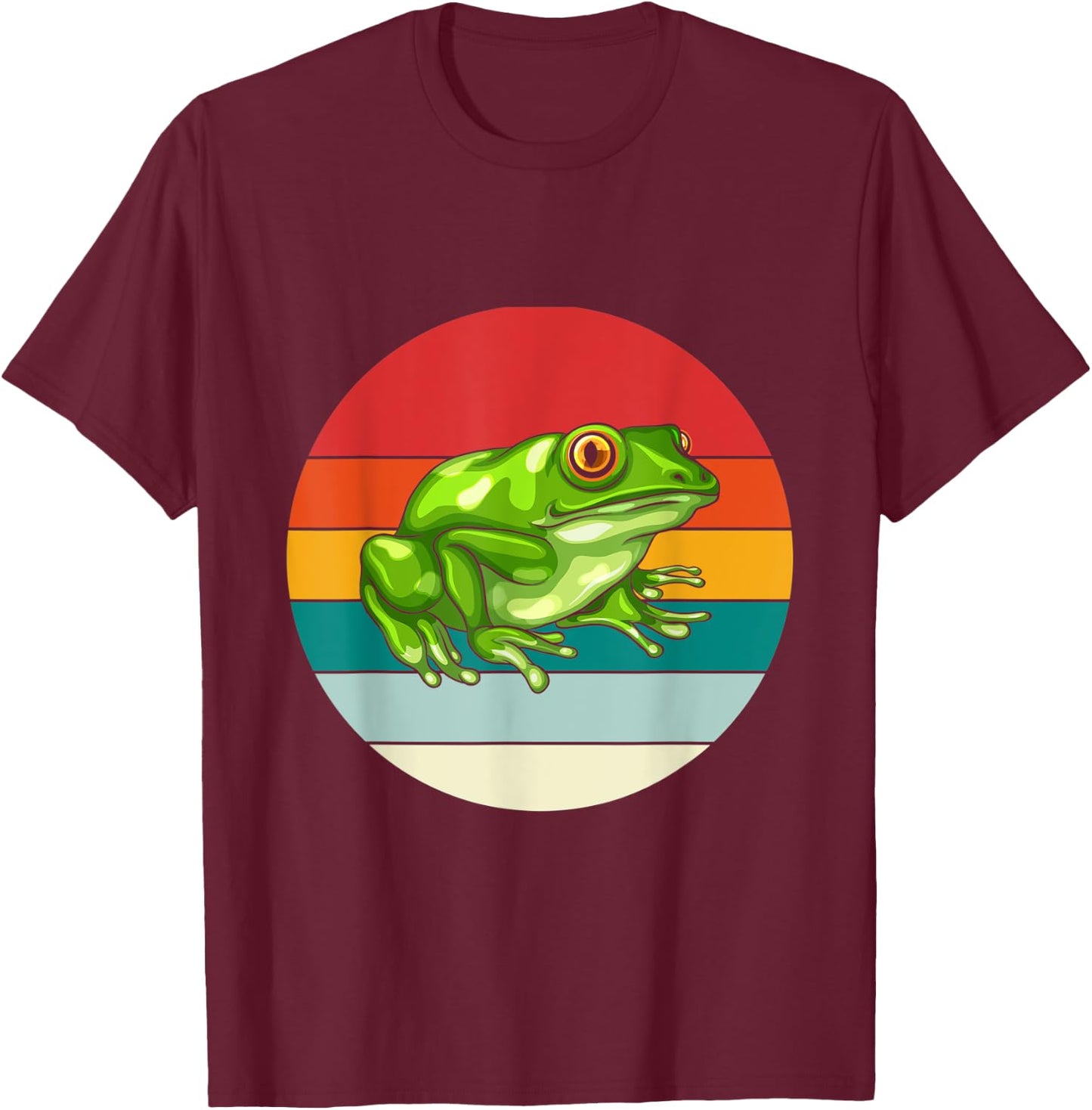 Rainforest Animal Amphibia Gift Frog T-Shirt - T-Shirt | Maroon