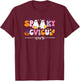 Groovy Spooky CVICU Nurse Halloween Ghost Witch Floral T-Shirt - T-Shirt | Maroon