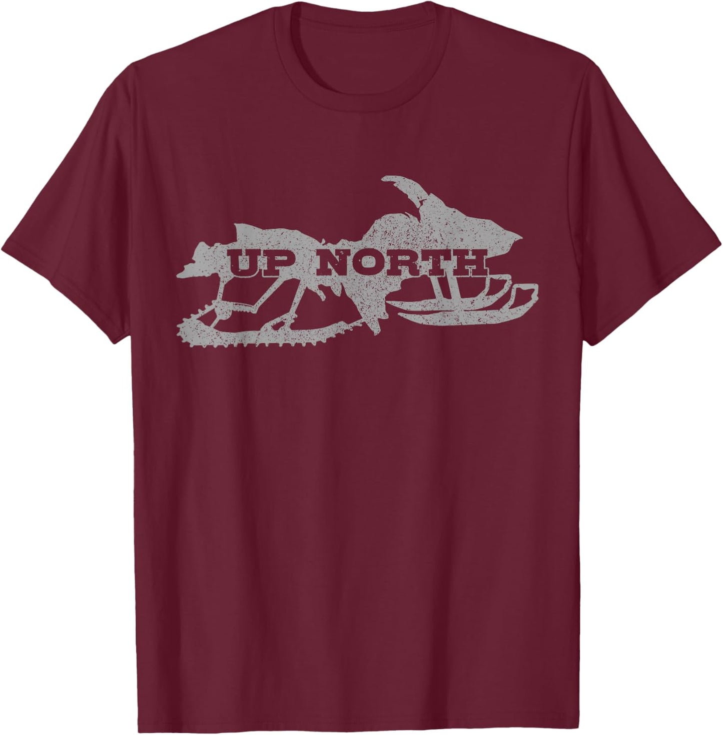 Schneemobil Apparel Co. Snowmobile , Kids, , Short Sleeve, Black, Small T-Shirt - T-Shirt | Maroon