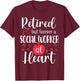 Retired Social Worker Retirement Gifts for Social Worker T-Shirt - T-Shirt | Maroon