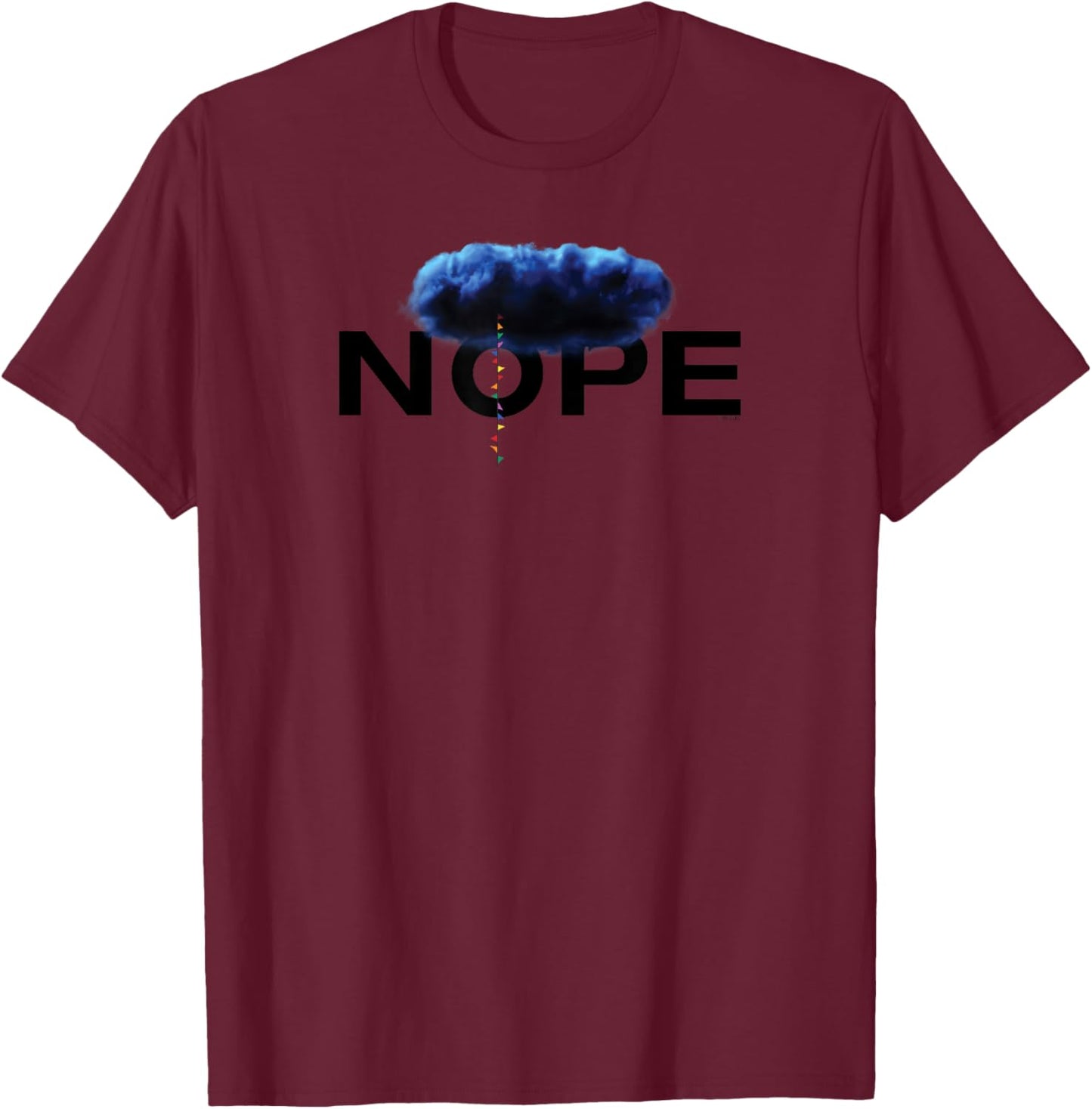 Nope Cloud T-Shirt - T-Shirt | Maroon