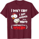 Funny Farting Chicken Lover I Dont Fart I Whisper In My Gift T-Shirt - T-Shirt | Maroon