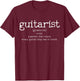 Guitar guitar player vintage Gift T-Shirt - T-Shirt | Maroon