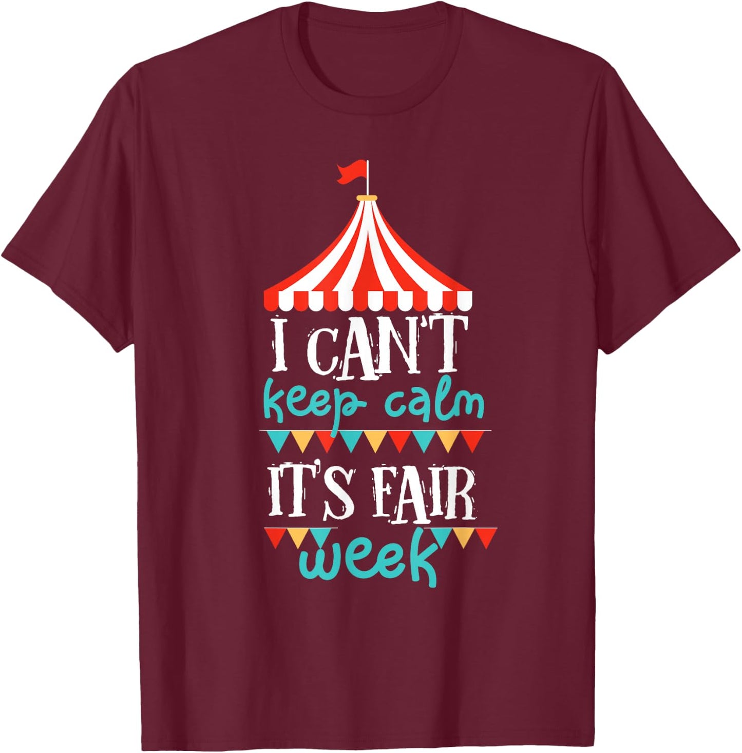 County Fair Design Perfect for Kids Girls and Boys T-Shirt - T-Shirt | Maroon