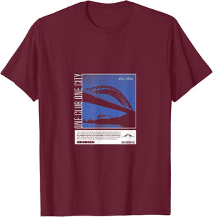 Newcastle United One Club One City NUFC T-Shirt - T-Shirt | Maroon