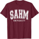 Sahm University Cool Mama Life Stay At Home Mom T-Shirt - T-Shirt | Maroon