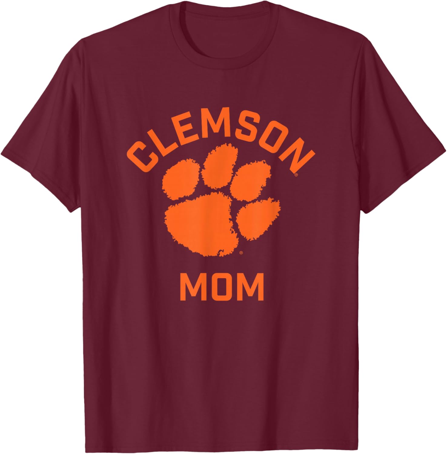 Clemson University Tigers Arched Mom T-Shirt - T-Shirt | Maroon