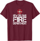 New Orleans Fire Dept with Florian Cross Family Kids Adults T-Shirt - T-Shirt | Maroon