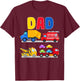 Dad of the Birthday Boy Transportation Vehicles Trucks Cars T-Shirt - T-Shirt | Maroon