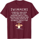 Funny Professional Swimmer Does More Kick Than Soccer Player T-Shirt - T-Shirt | Maroon