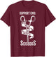 Support EMS run with scissors Design for a EMS EMT T-Shirt - T-Shirt | Maroon