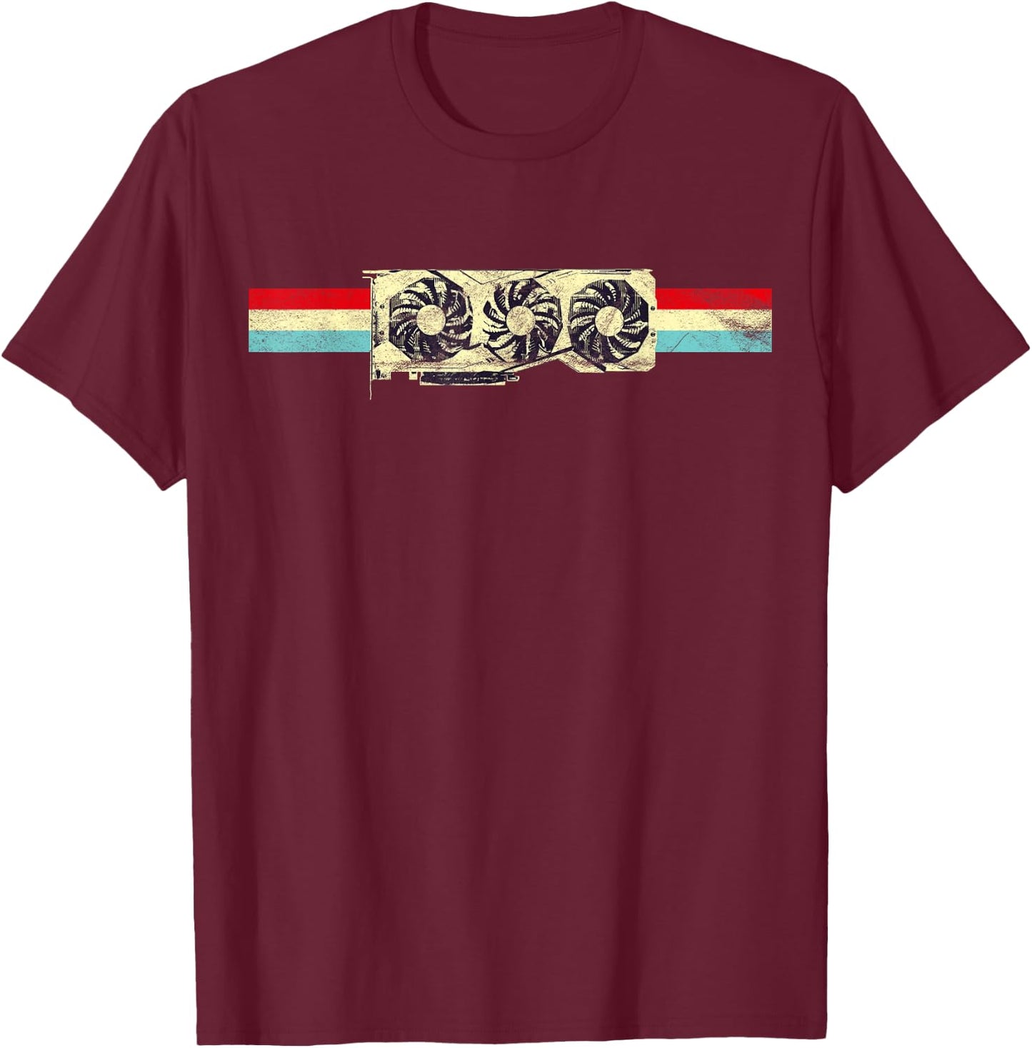 GPU Hardware Developer Computer Scientist Geek Graphics Card T-Shirt - T-Shirt | Maroon