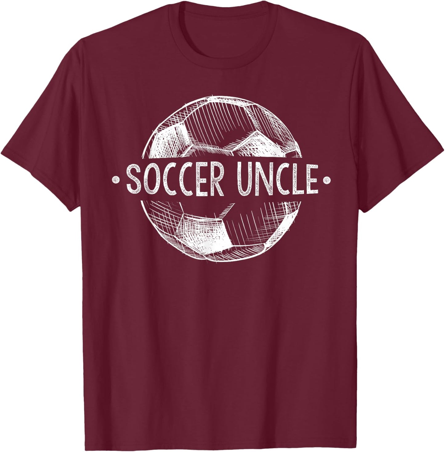 Soccer Uncle Family Matching Team Player Gift Sport Lover T-Shirt - T-Shirt | Maroon