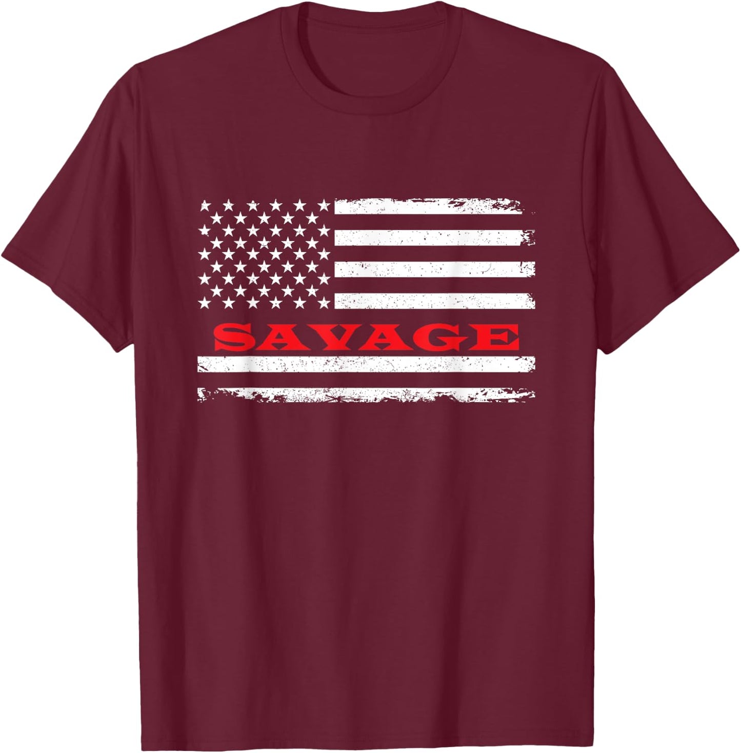 Montana American Flag Savage USA Patriotic Souvenir Kids Men T-Shirt - T-Shirt | Maroon