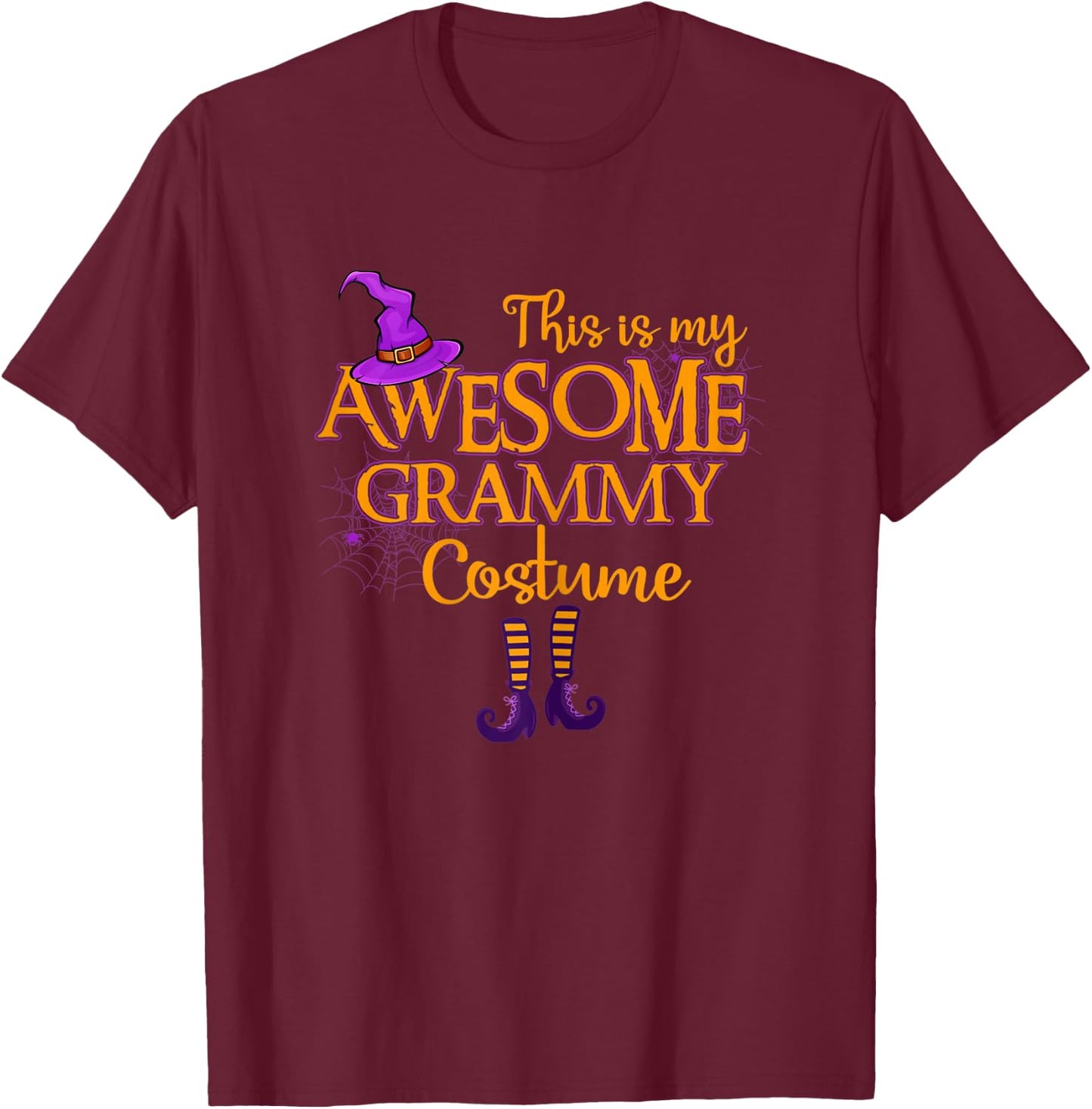 Grammy Costume Gift - This Is My Awesome Grammy Costume T-Shirt - T-Shirt | Maroon