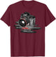 Funny Camera Gift Photographers Men Women Photography T-Shirt - T-Shirt | Maroon