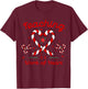 Teaching is a Work of Heart Christmas Teacher Candy Cane Women T-Shirt - T-Shirt | Maroon