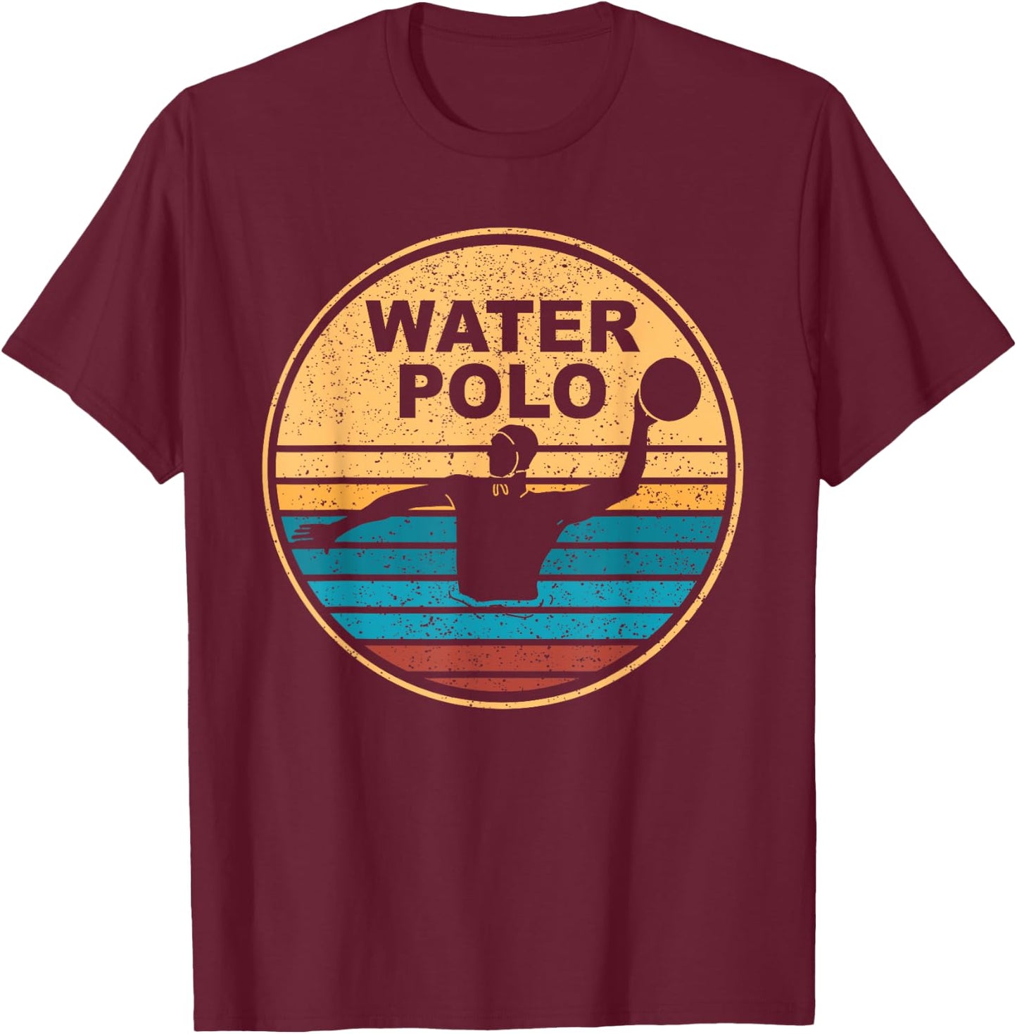 Water polo sport water ball player water polo T-Shirt - T-Shirt | Maroon