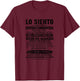 Lo Siento Soy UNA Esposa Consentida Nació En Agosto T-Shirt - T-Shirt | Maroon