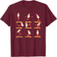 Santa Doing Yoga Exercises Poses Meditation Christmas Yoga T-Shirt - T-Shirt | Maroon