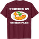 Italian Foodie Parmesan Powered By Chicken Parm T-Shirt - T-Shirt | Maroon