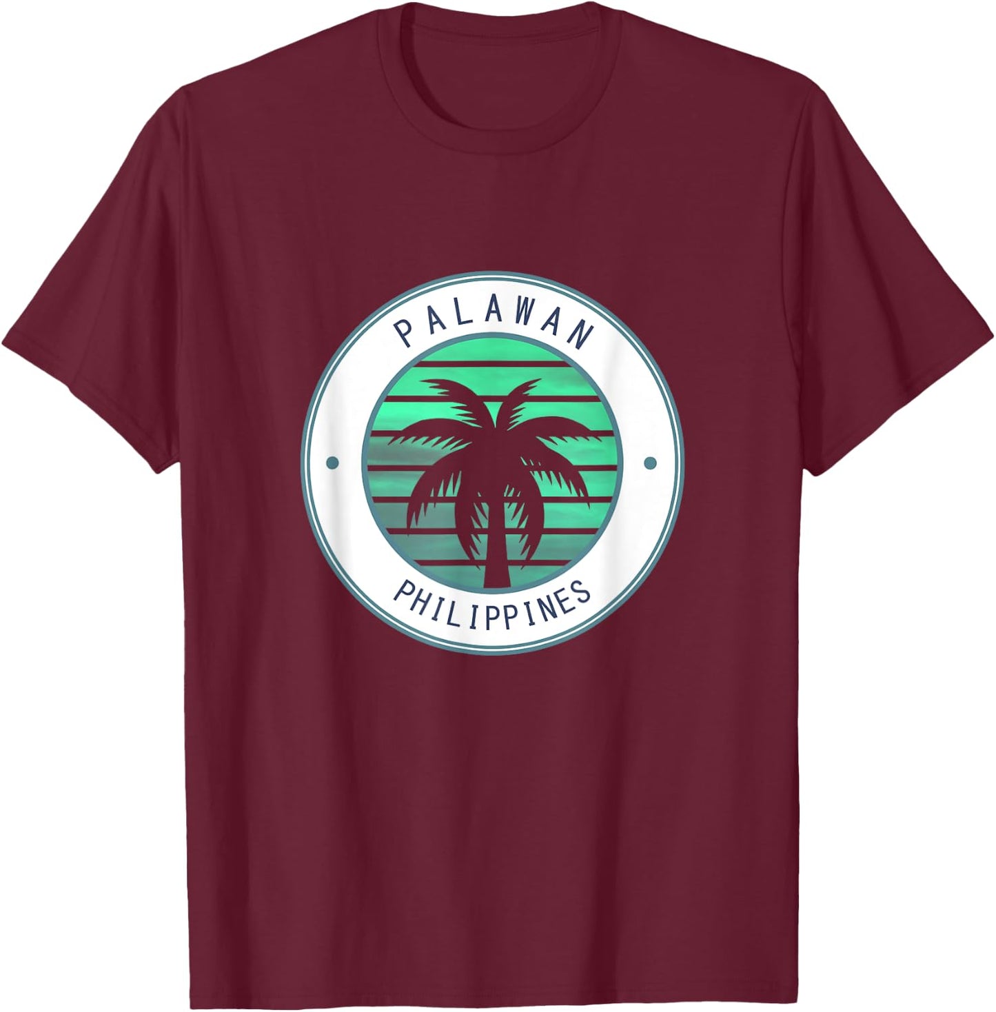 Philippines Vacation Travel Palawan T-Shirt - T-Shirt | Maroon