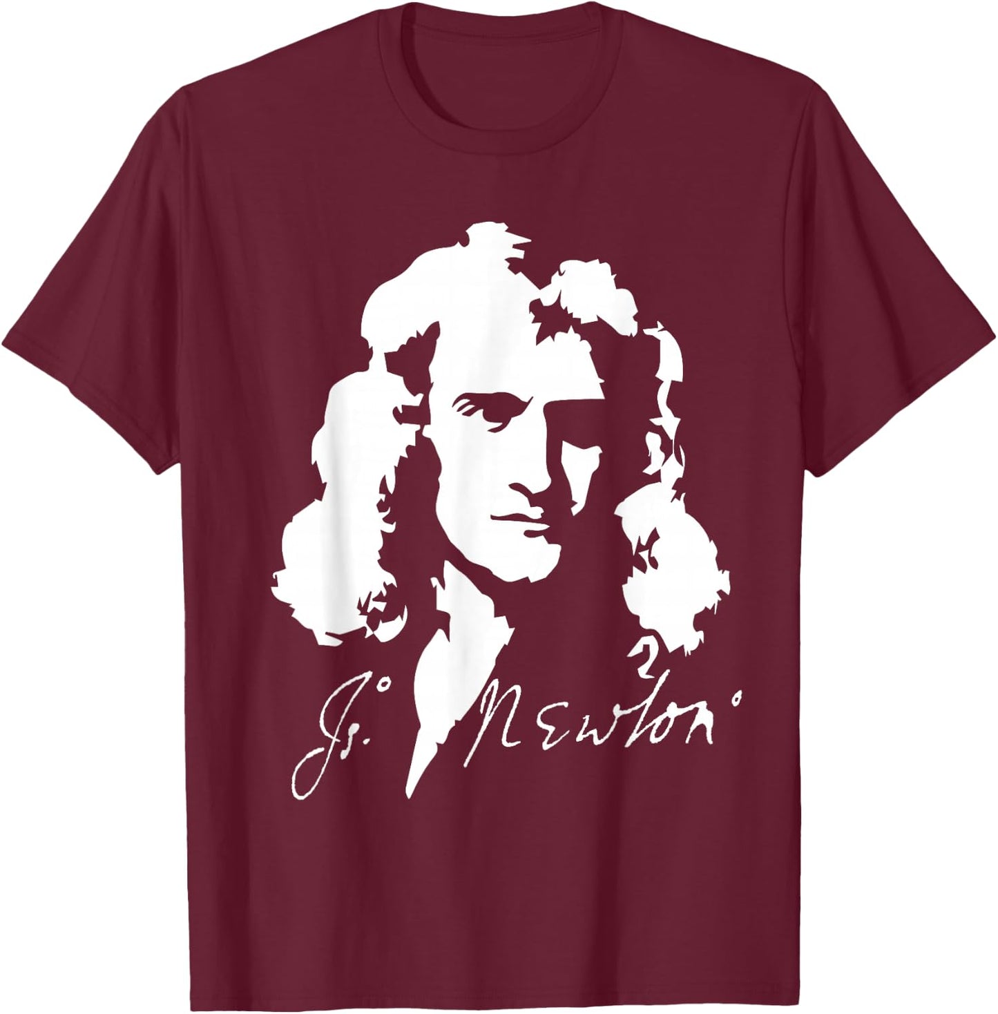 Isaac Newton laws of physics mathematics T-Shirt - T-Shirt | Maroon