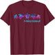 Marco Island Beach Design / Tribal Turtle Gift T-Shirt - T-Shirt | Maroon