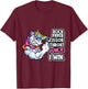 Rock Paper Throat Punch I Win - Funny Unicorn Theme Scissors T-Shirt - T-Shirt | Maroon