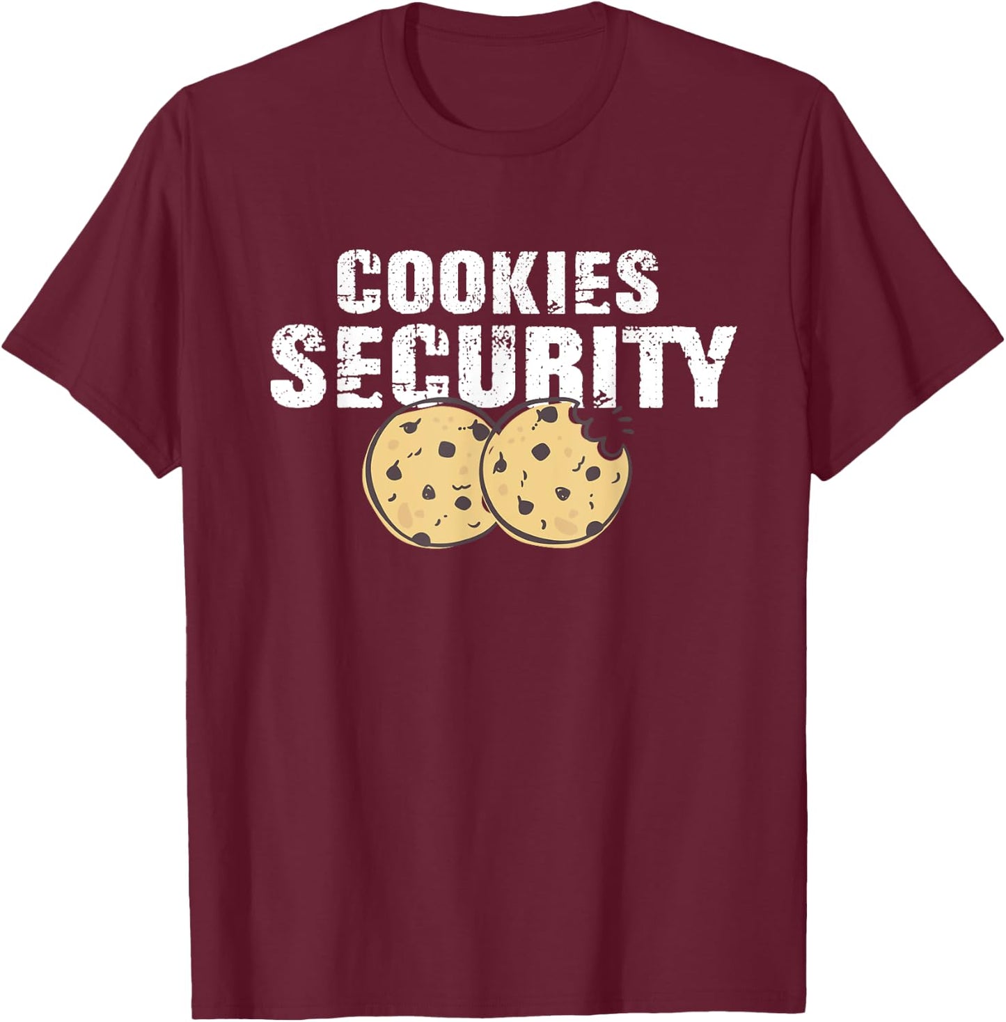 Cookies Security - Scout For Girls T-Shirt - T-Shirt | Maroon