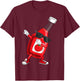 Funny Dabbing Ketchup Lover Gift Kids Boy Cute Condiment T-Shirt - T-Shirt | Maroon