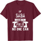 If Saba Can't Fix It No One Can Hebrew Jewish Grandpa T-Shirt - T-Shirt | Maroon