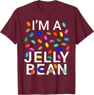 I'm Jelly Bean Halloween Candy Costume T-Shirt - T-Shirt | Maroon