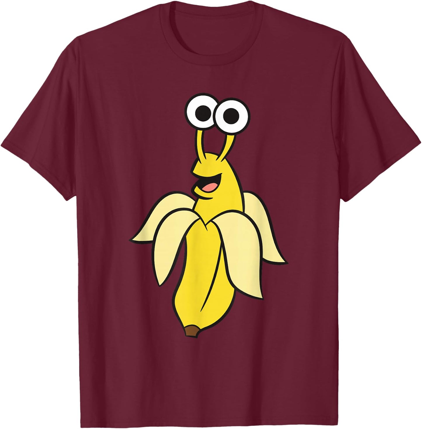 Banana Slug In Banana Kawaii Banana Slug T-Shirt - T-Shirt | Maroon