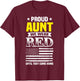 Proud Aunt Of Deployed Nephew Red Friday Family Shirt T-Shirt - T-Shirt | Maroon
