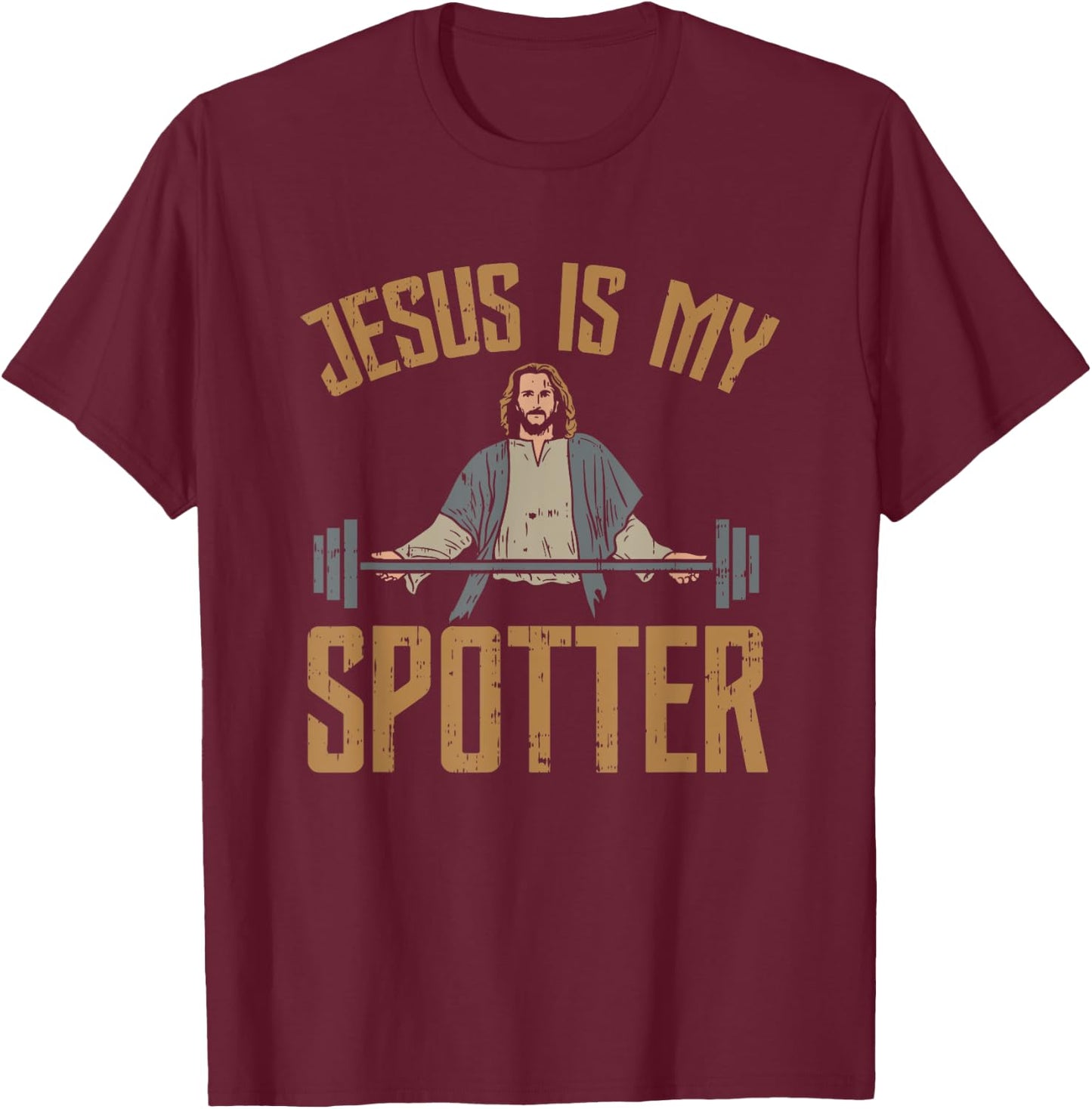 Jesus is my Enlightener Jesus T-Shirt - T-Shirt | Maroon