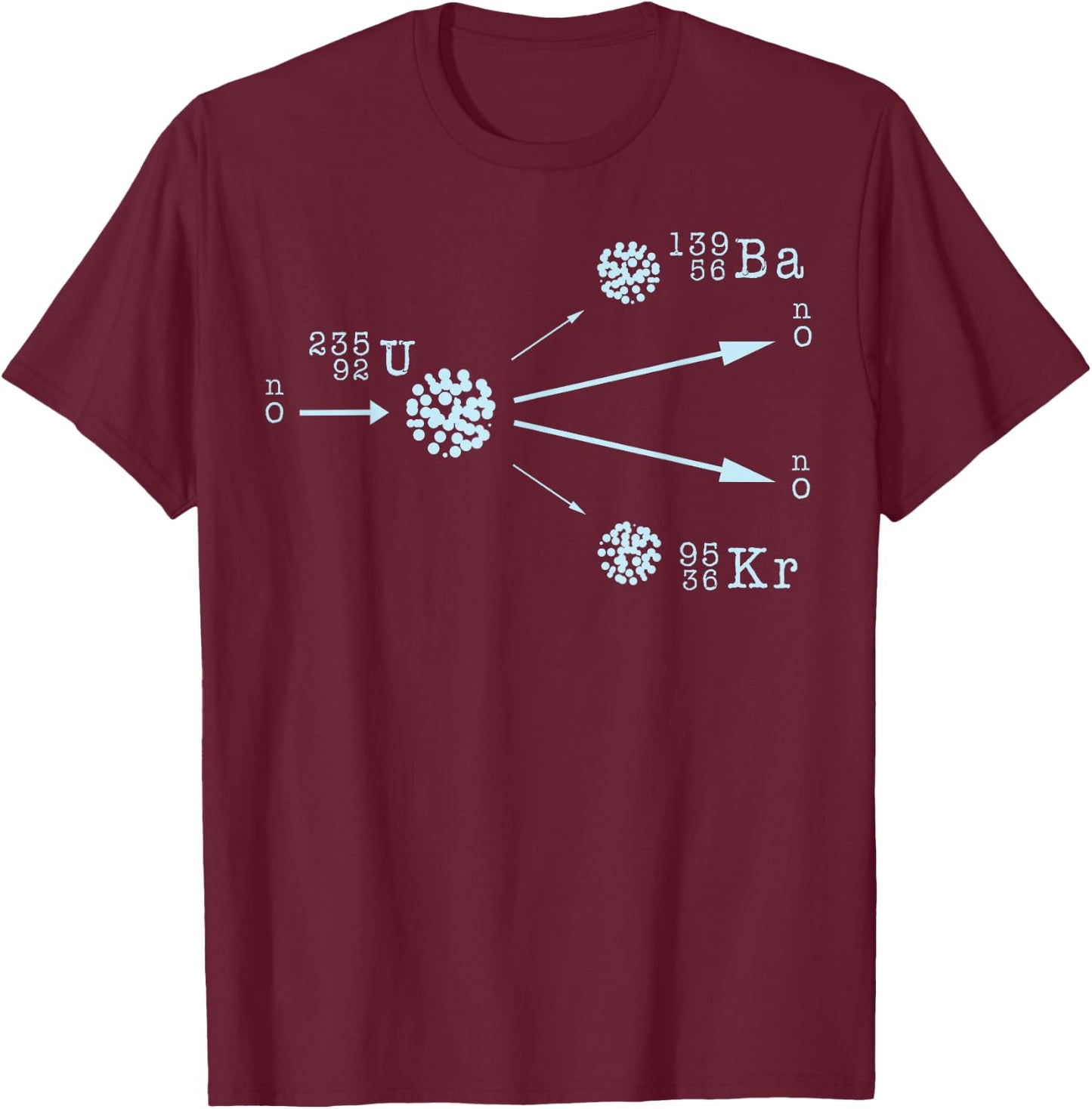 Nuclear Power Fission Fusion Uranium Physics Energy Science T-Shirt - T-Shirt | Maroon