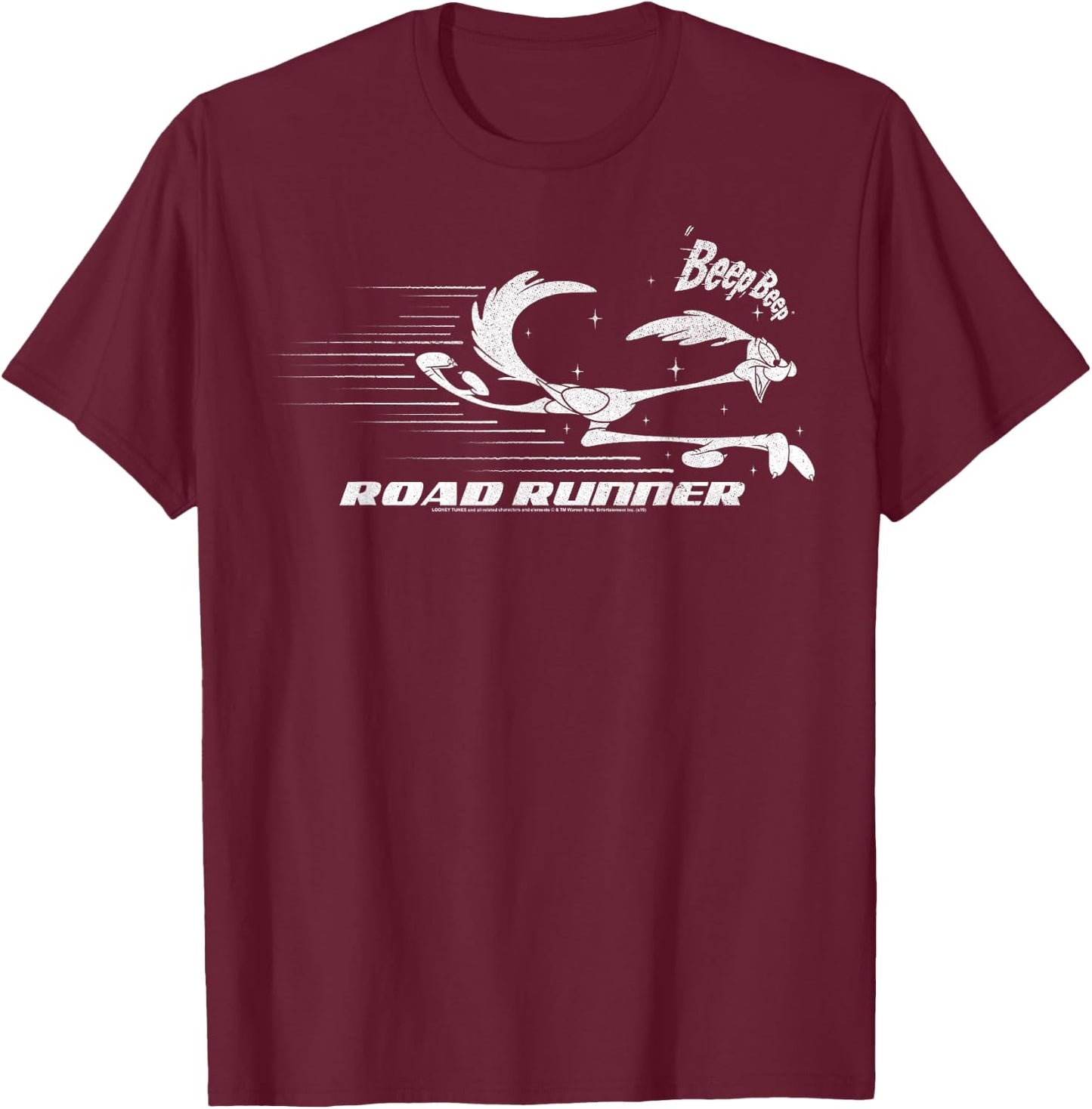 Looney Tunes Road Runner Beep Beep T-Shirt - T-Shirt | Maroon