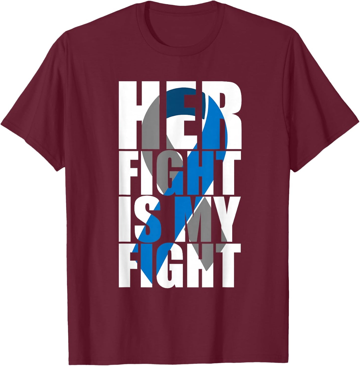 Her fight is my fight Diabetes T-Shirt - T-Shirt | Maroon