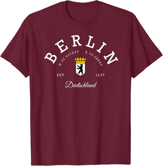Berlin Germany Capital Of Germany Berlin vacation T-Shirt - T-Shirt | Maroon