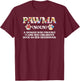Proud Pawma On Mother's Day Pawma Grandma Dog Pawma T-Shirt - T-Shirt | Maroon