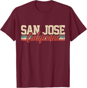 San Jose California T-Shirt - T-Shirt | Maroon