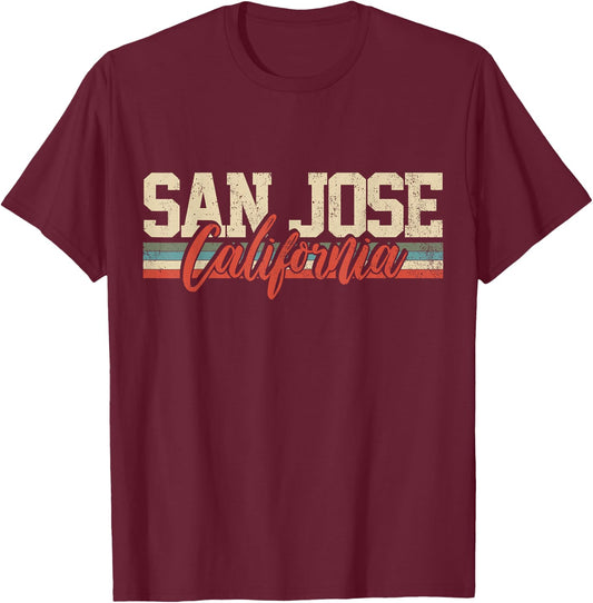 San Jose California T-Shirt - T-Shirt | Maroon