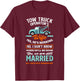 Women Funny Tow Truck Operator's Wife Tow Truck Driver Wife T-Shirt - T-Shirt | Maroon