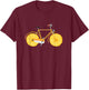 Bicycle Bike Cycling Pineapple Bike Cycling Biker Gift T-Shirt - T-Shirt | Maroon