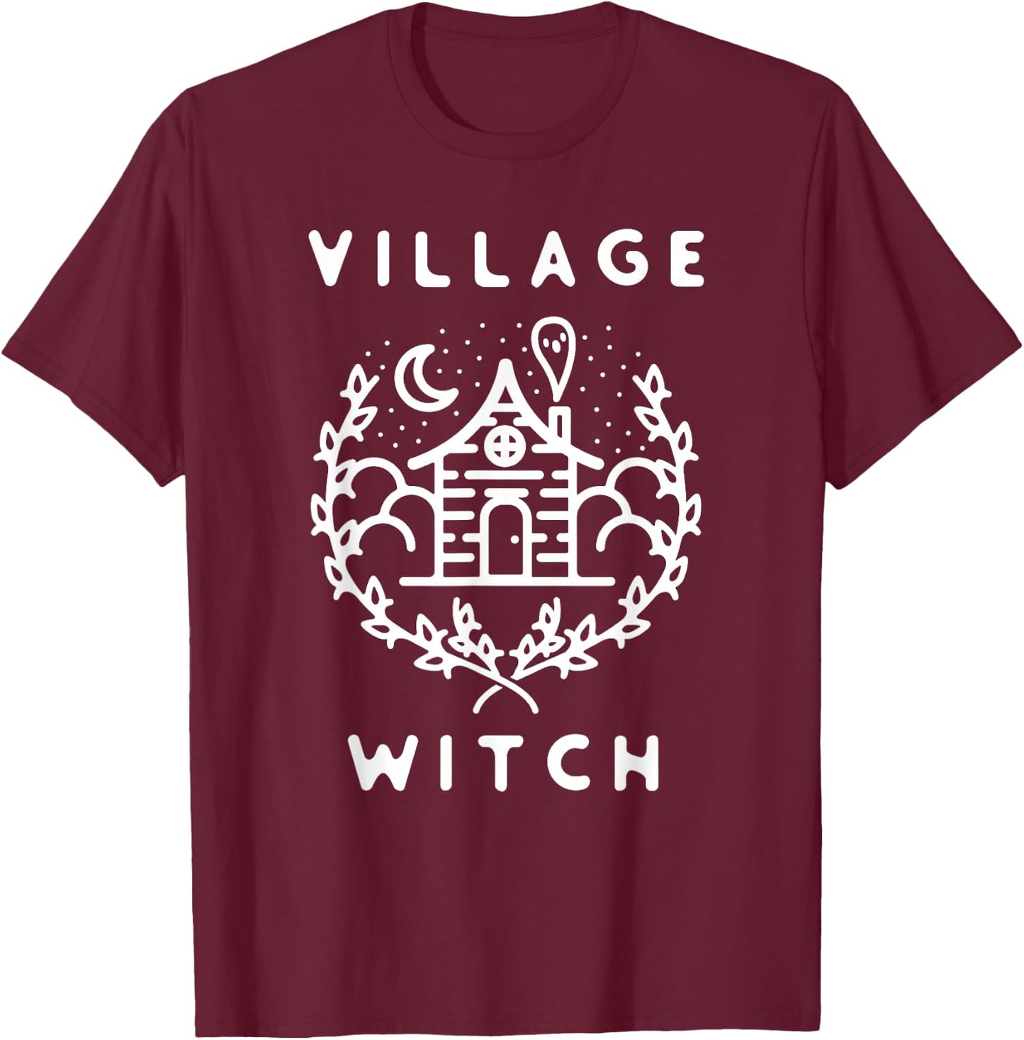 Village Witch T-Shirt - T-Shirt | Maroon