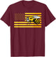 Beekeeping Beekeeper Honeycomb Bee American Flag Women Kids Men T-Shirt - T-Shirt | Maroon